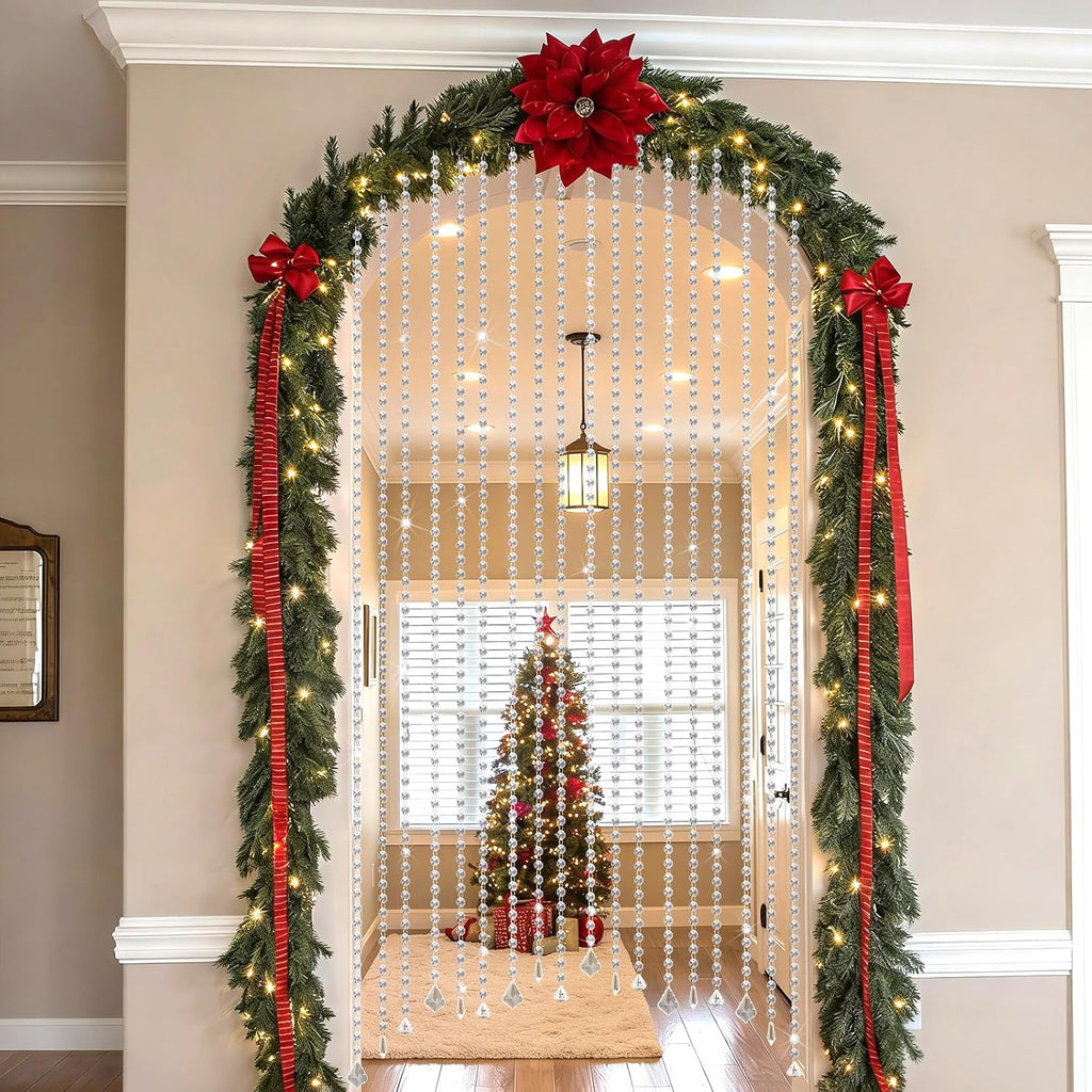 24 Pcs 79 Inch Clear Acrylic Crystal Garland Strands