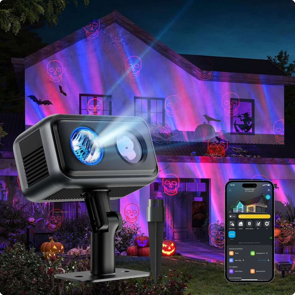Govee Outdoor Projector Light, Upgraded Aurora Star Projector for Yard