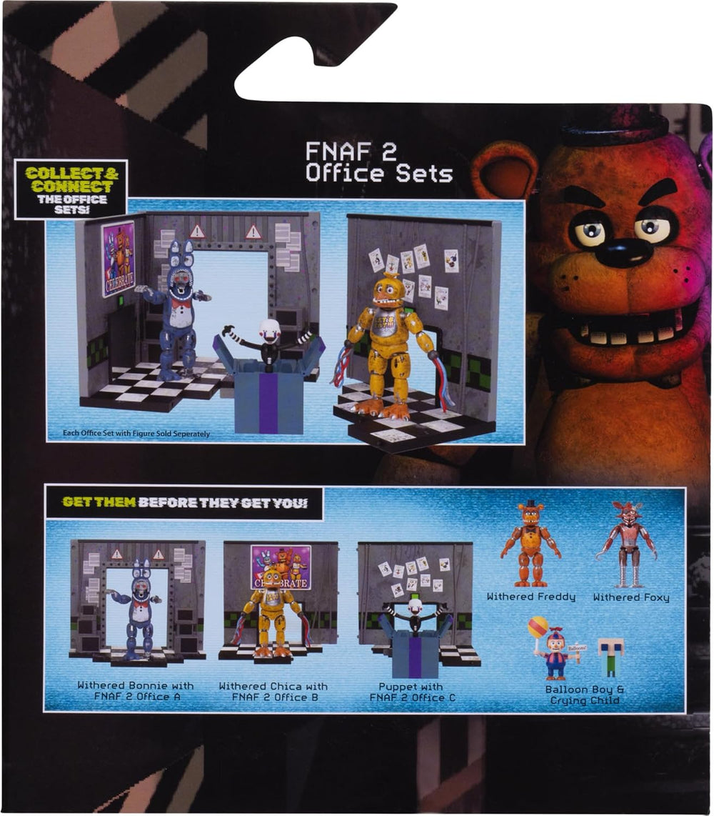 Jazwares Five Nights at Freddy’s Puppet Office Set - 5-Inch Articulated Figur...