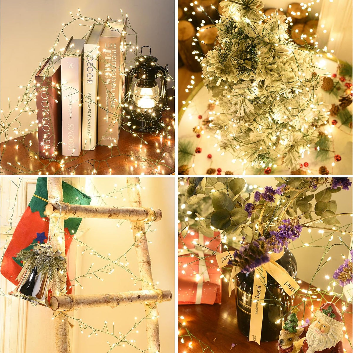 dailyart 2000led fairy lights 130ft christmas lights with on a desk or shelf