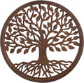JFY Designs Flavius Tree of Life Hand-Carved Wood Wall Art, Wall Décor