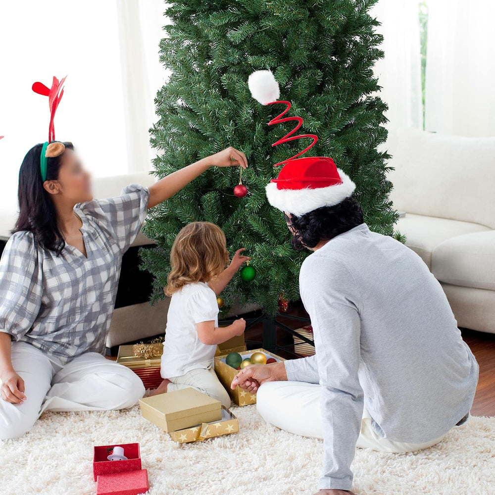 Yaheetech 7.5ft Pre-lit Pencil Artificial Christmas Tree, Green