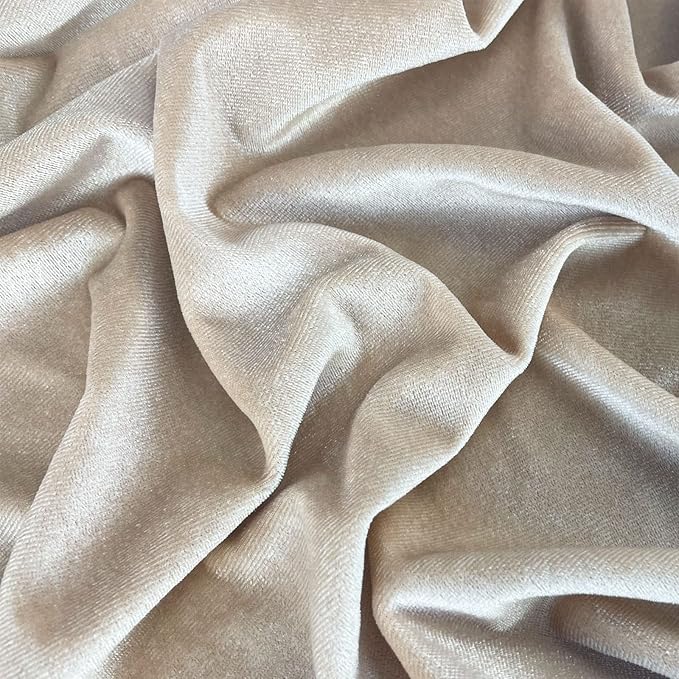 Luxurious Velvet Table Runner, 10ft Wedding Reception Decorations, 20x120inch Soft Velvet Fabric, Table Linen Overlay, Wedding Table Runners (Champagne, 20X120inch)