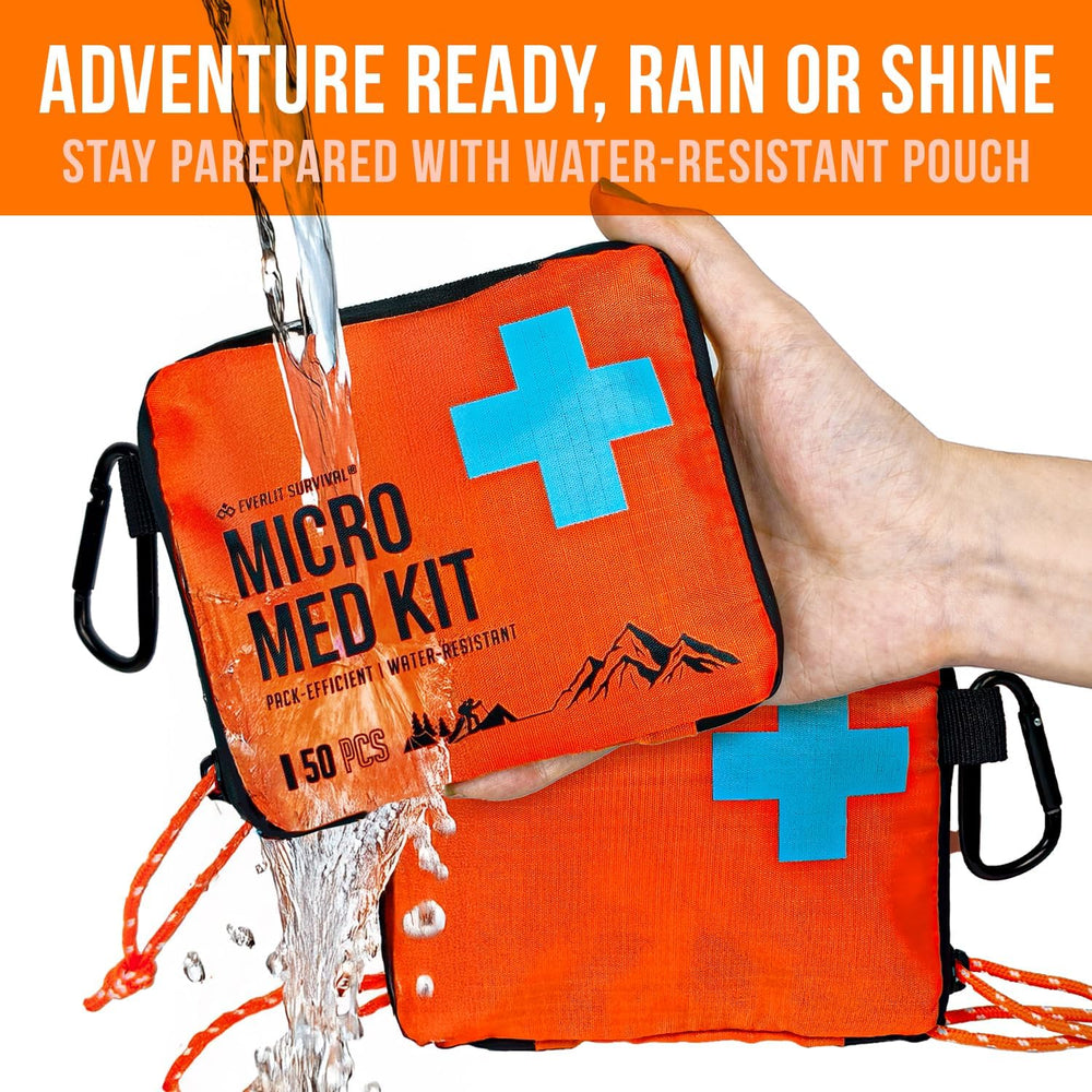 EVERLIT Mini First Aid Kit [3-Pack], Ultralight Compact Water-Resistant Hiker...