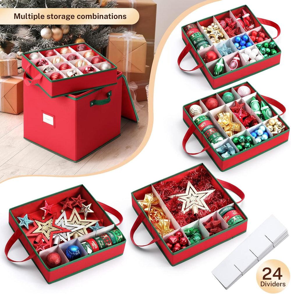 MaidMAX Ornament Storage Box, Ornament Storage, Christmas Ornament Storage