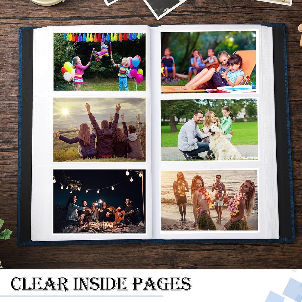 3 Pcs Photo Album for 4x6 Photos 300 Pockets Linen