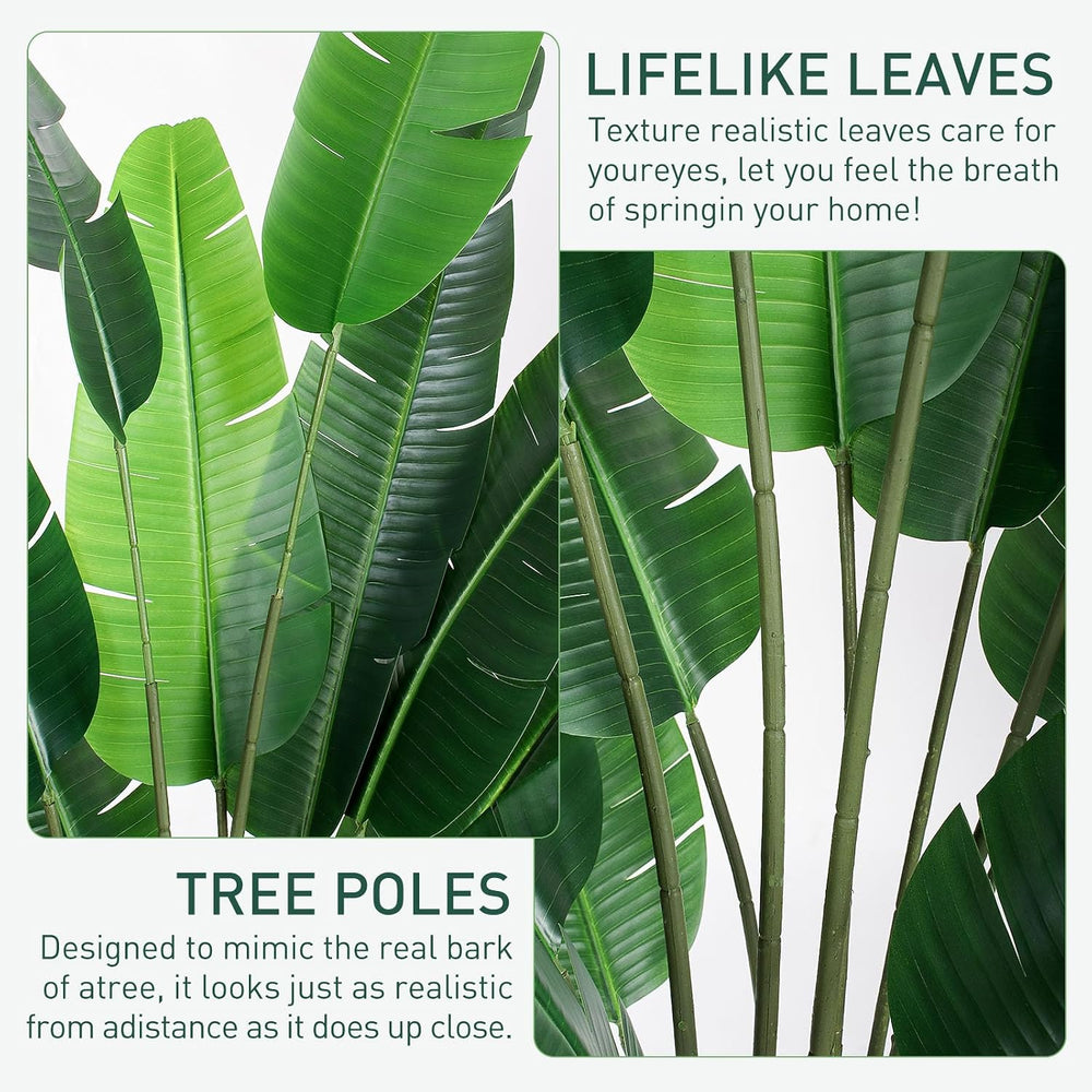 YEPDIN 7 FT Artificial Bird of Paradise Plants Decoration Large Fake Tree