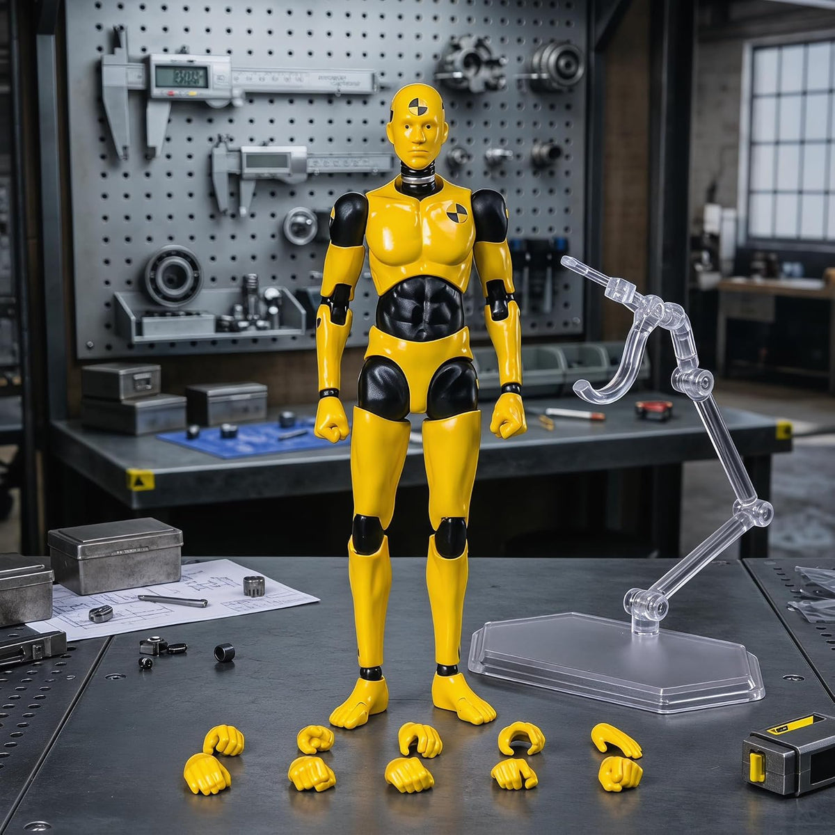 1/12 scale 6inch super flexible male action figure, close-up detail