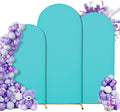 Wedding Arch Cover 7.2FT 6.6FT 6FT Arch Backdrop Cover Spandex Fitted Arch Cover for Round Top Chiara Backdrop Stand Covers for Wedding Birthday Party Baby Shower Banquet Ceremony Decoration (Set of 3)