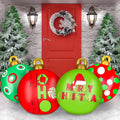 Jetec 4 Pcs Giant Inflatable Christmas Ball, Polka, Color 5
