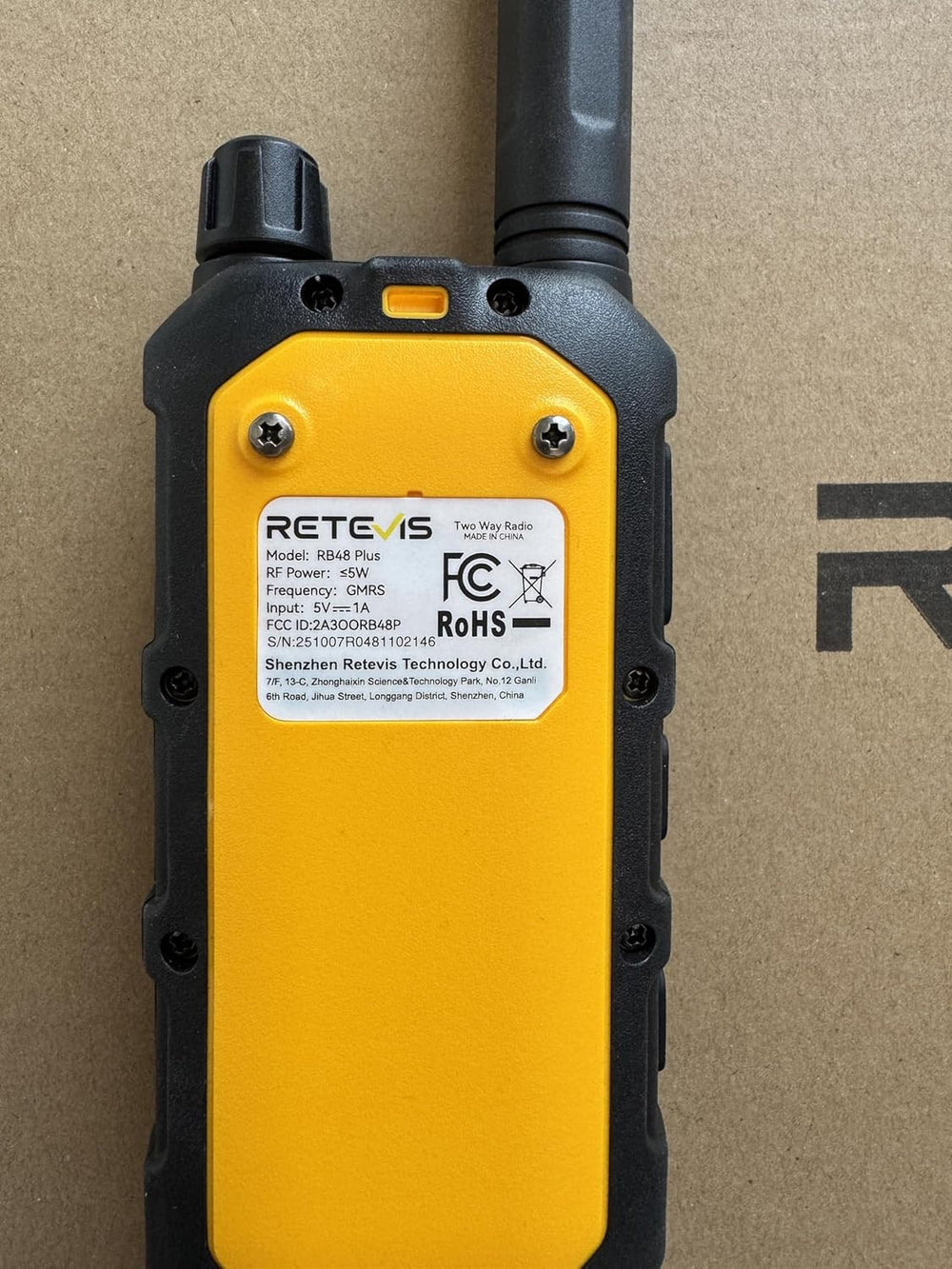 Retevis RB48 Plus Waterproof Walkie Talkies Long Range,GMRS Radios (6 Pack)