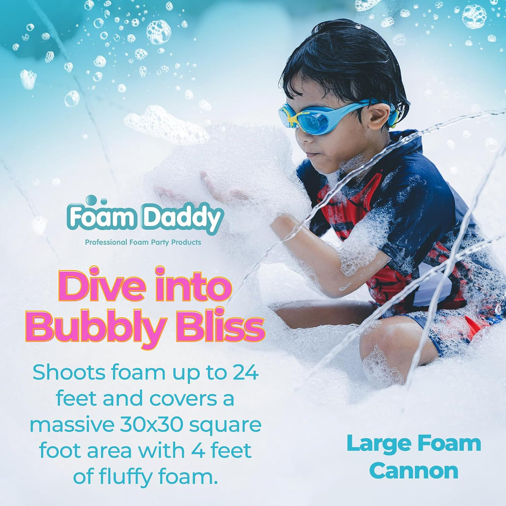 FoamDaddy Large Foam Cannon – High-Output Machine – Easy Setup – Includes Pum...