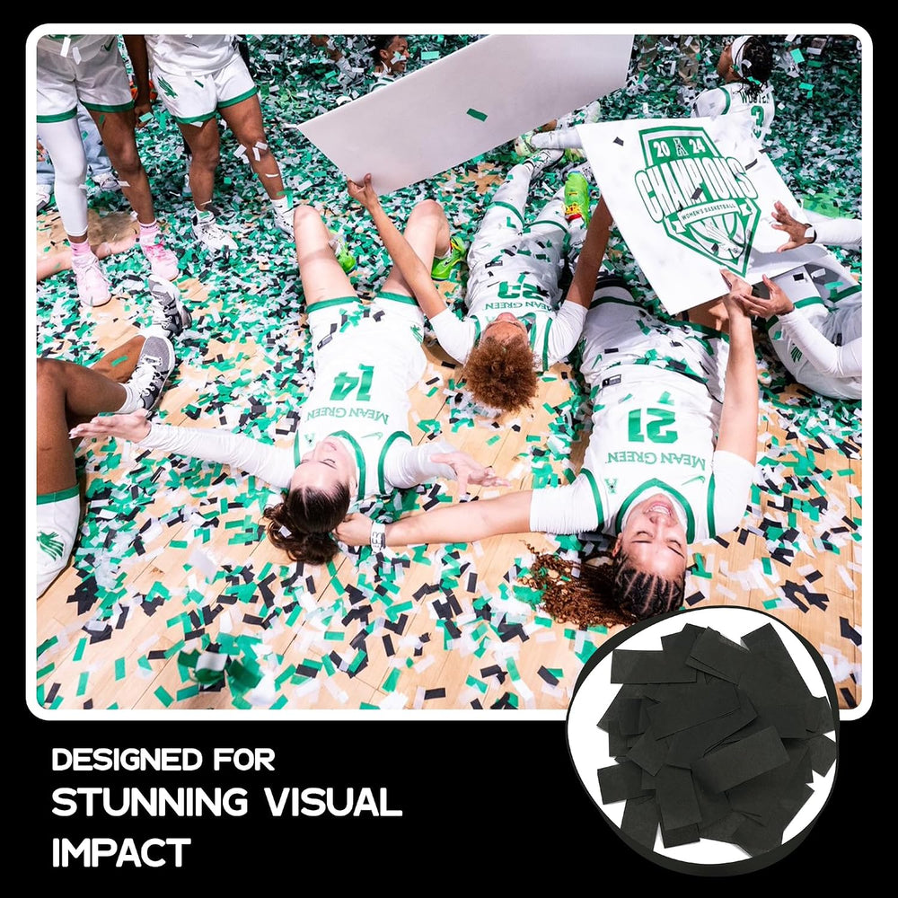 Ultimate Confetti - Rectangular Black Tissue Paper Confetti - 20 lb