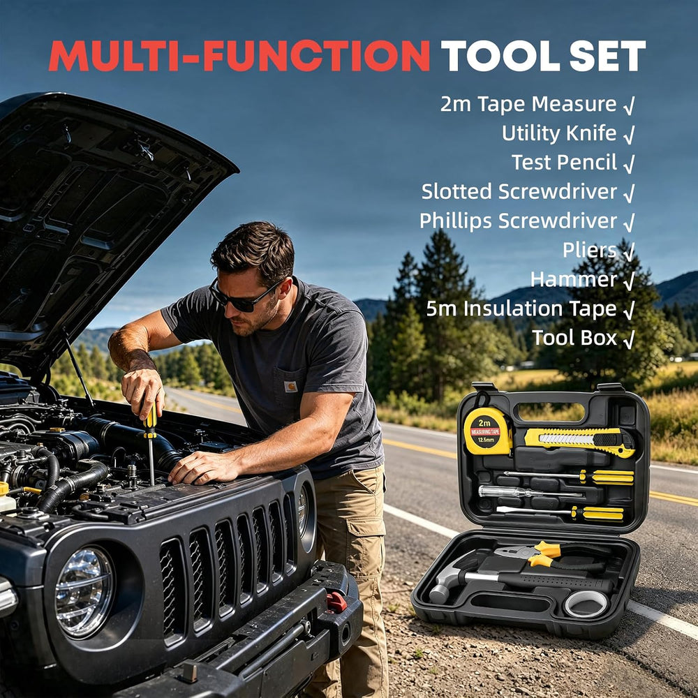 Roadside Emergency Car Kit for New Drivers, Families & Travel