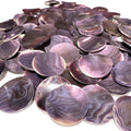 ABCGEMS Darkest Wampum Shell Pendant Beads USA Coin 40mm (4 Pcs)