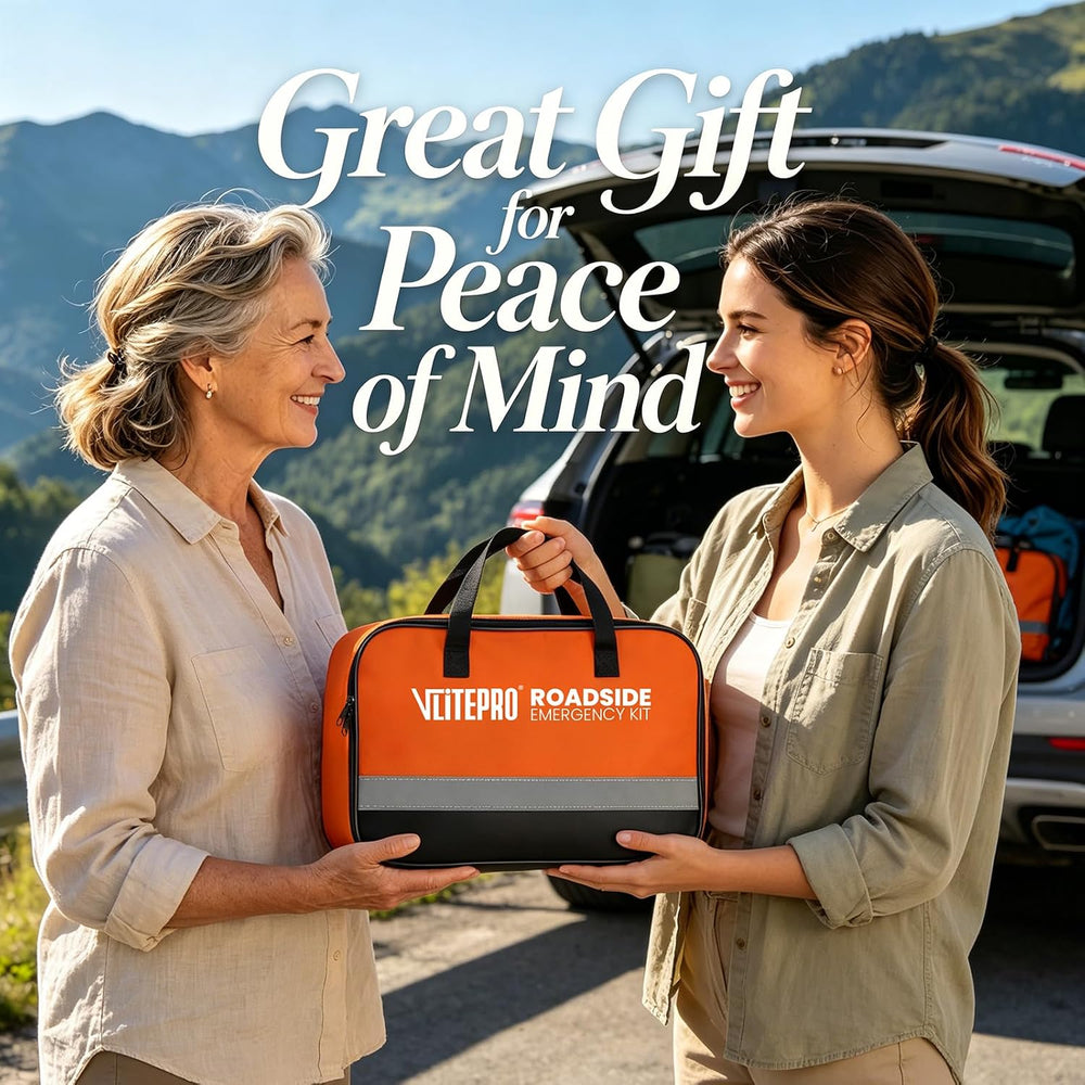 Roadside Emergency Car Kit for New Drivers, Families & Travel