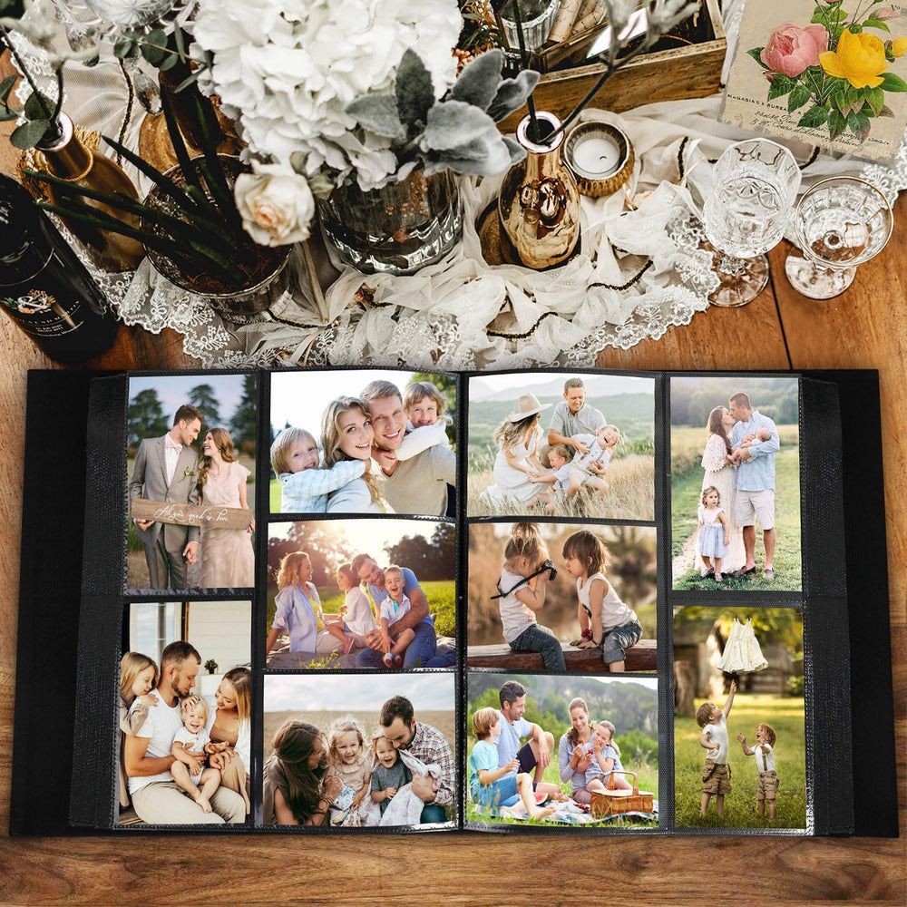 Lanpn Photo Album 4x6 1000 Pockets, Extra Large Big Capacity Linen OUR MEMORI...