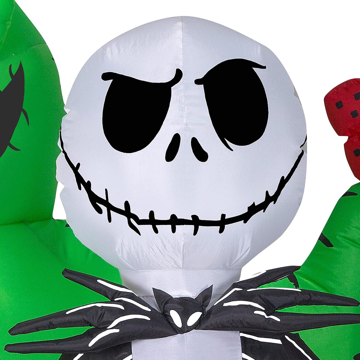 gemmy jack skellington halloween inflatable scene, 6.5 ft, side view