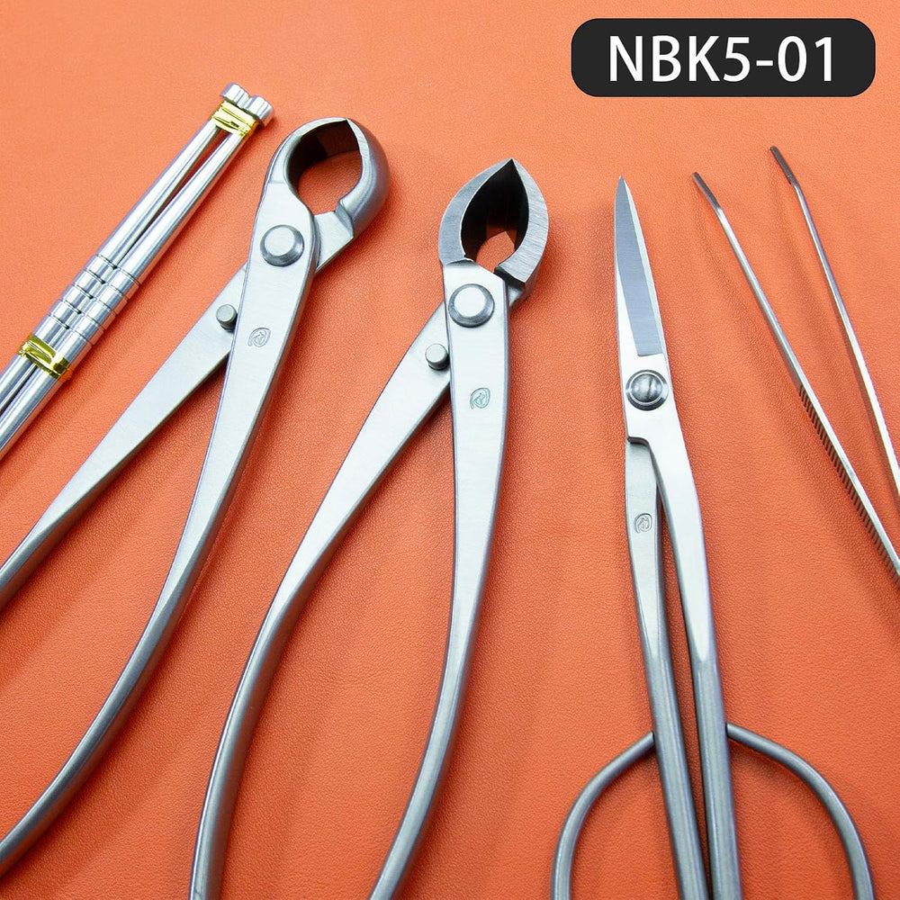 Bonsai Tools 5-Piece Alloy Steel Bonsai tool Kit In Cluding 210mm Long Handle...