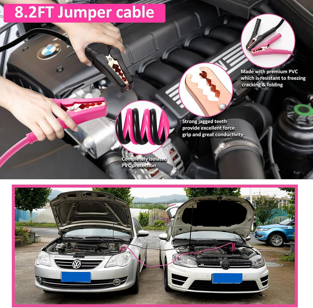 Car Emergency Kit with Portable Air Compressor - Roadside Emergency Kit for V...
