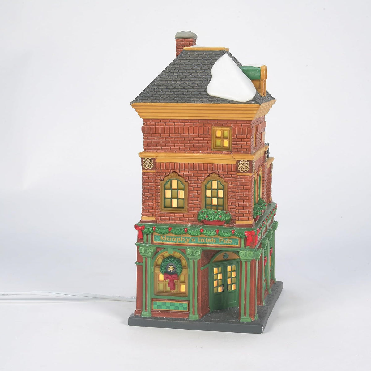 department 56 christmas in the city village murphy's, side view