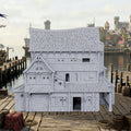 AUSPDICE DND Terrain 25mm Unpainted Dock Building, Stone & Woodwork Scenery
