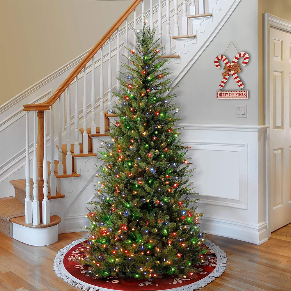 National Tree Company 6.5ft Pre-Lit Dunhill Fir Slim Christmas Tree