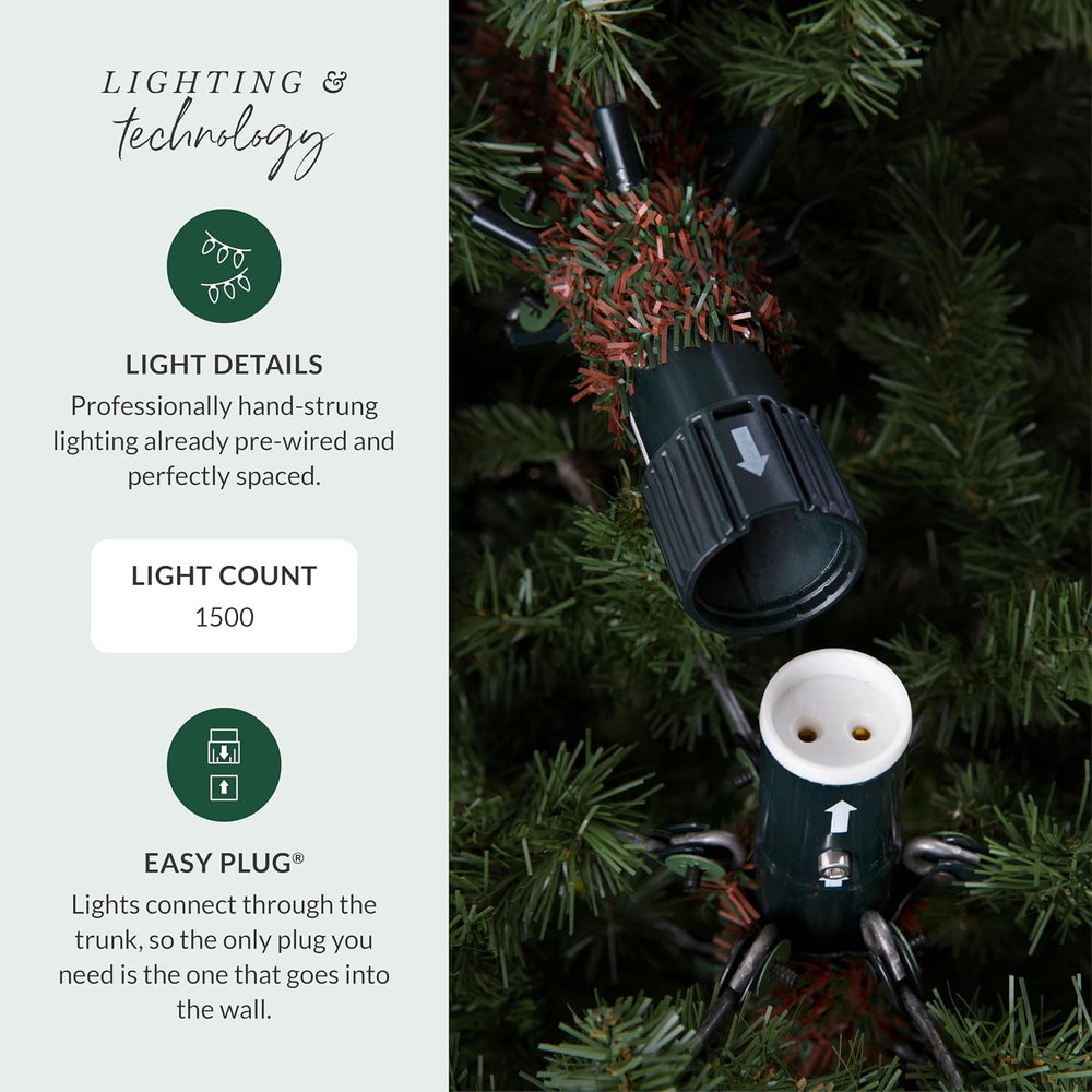 Balsam Hill 9ft Pre-Lit Classic Blue Spruce - Artificial Christmas Tree with ...