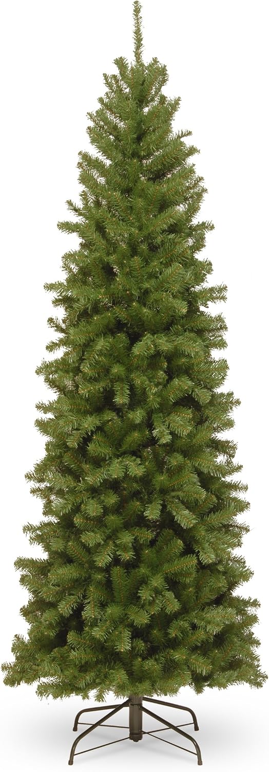National Tree Company 7ft Unlit North Valley Spruce Slim Christmas Tree