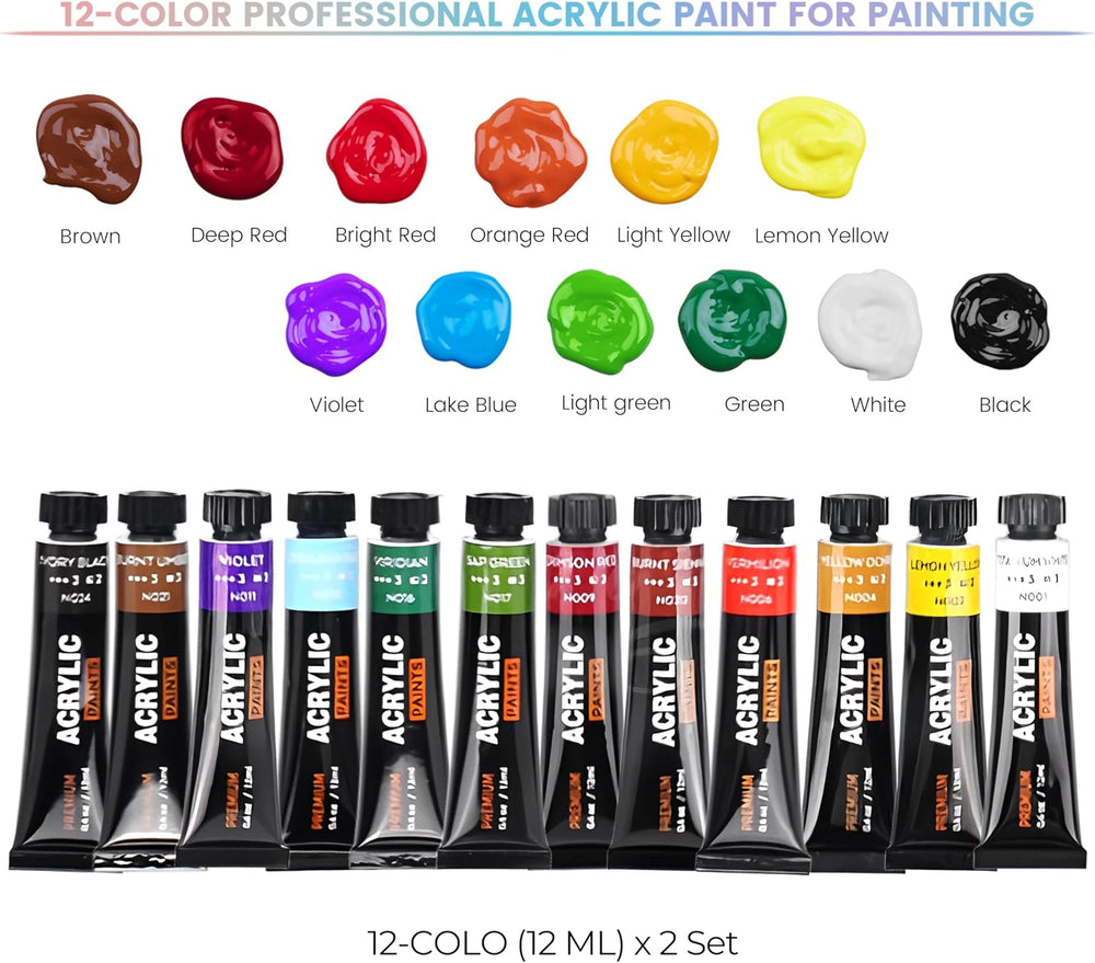 2 Pack Sip and Paint Kit for Adults, 10x12 Canvas Date Night