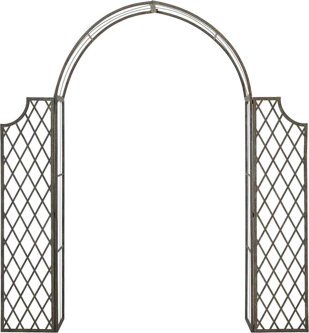 SAFAVIEH Outdoor Jaida Metal Garden Arbor, 88" Rustic Blue PAT5011A