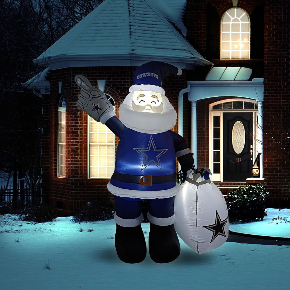 Dallas Cowboys 7' Inflatable Santa