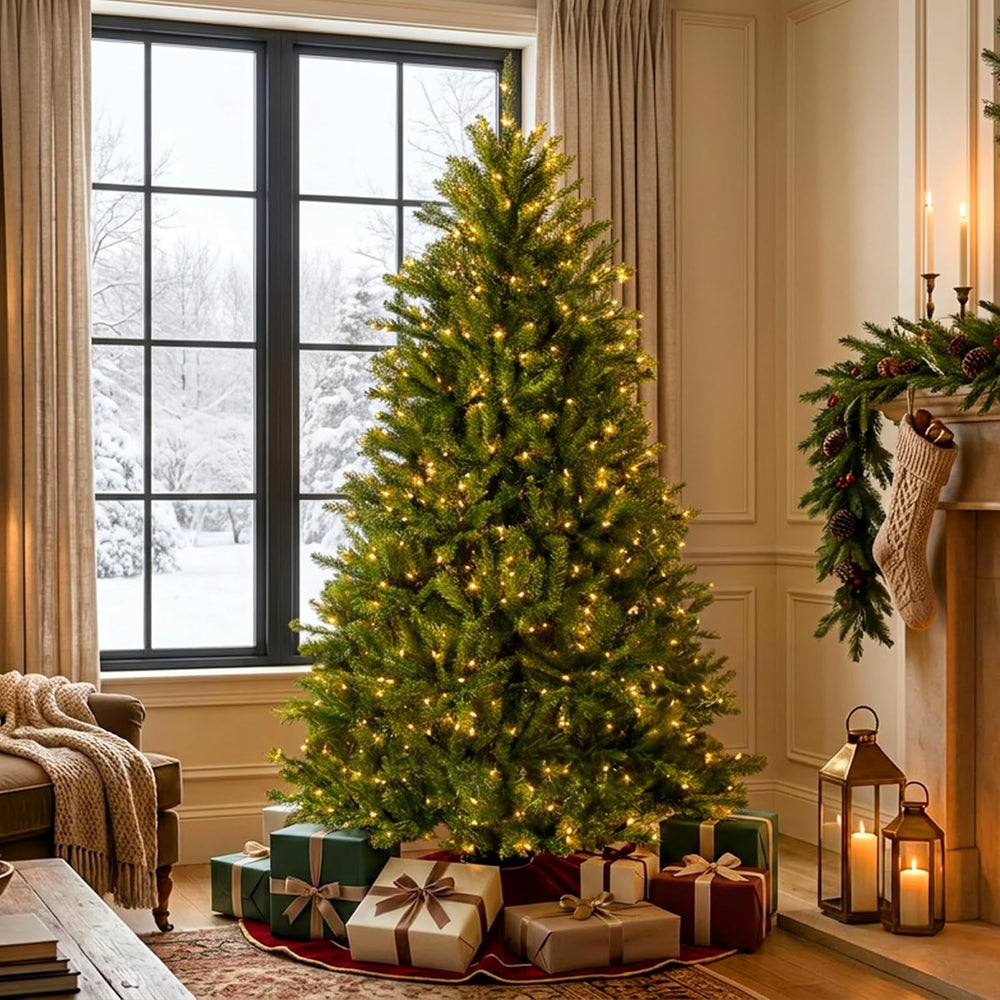 National Tree Company 6ft Pre-Lit Dunhill Fir Artificial Christmas Tree