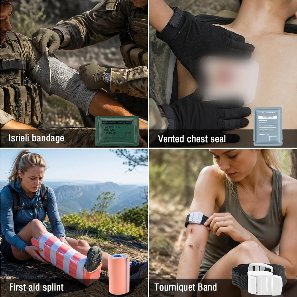 IFAK Trauma First Aid Kit Molle Pouches Emergency Survival Kit for Tactical C...