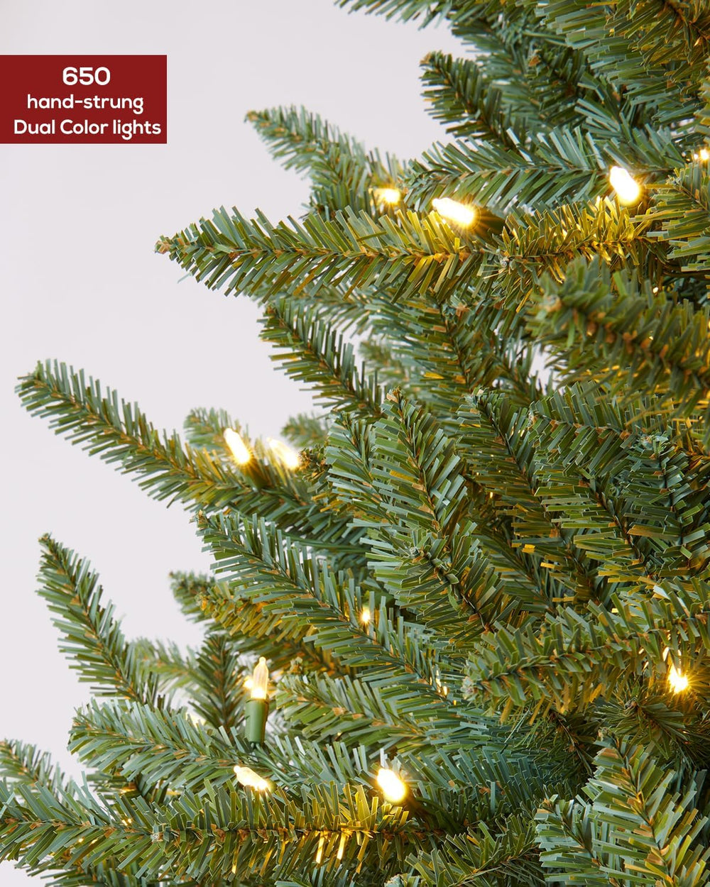 Pre-lit Christmas Tree 6.5FT Premium Spruce Artificial Remote Control with 65...