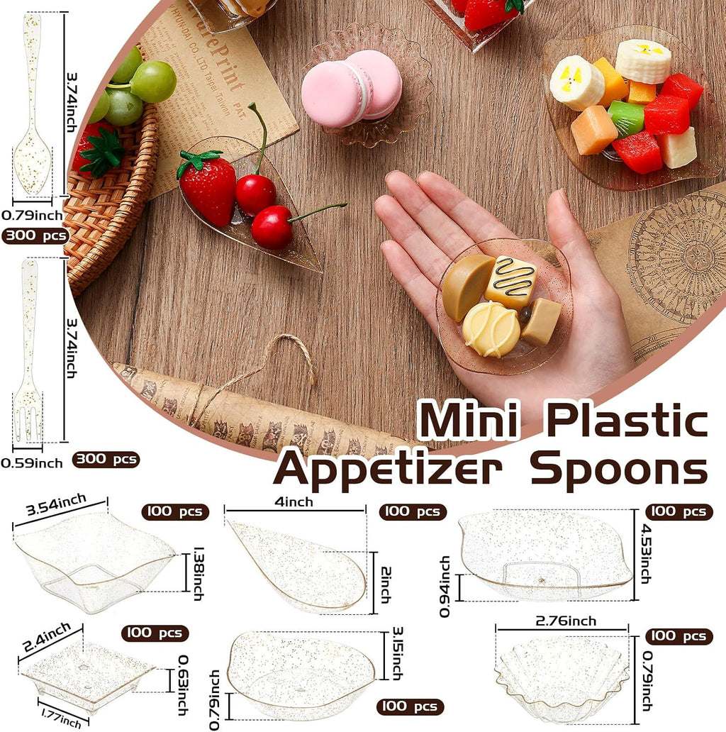 tessco for you 1200 pcs mini appetizer plates shown in use