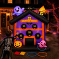 4.8 FT Halloween Inflatables Outdoor Haunted House Toss Game Yard Decor