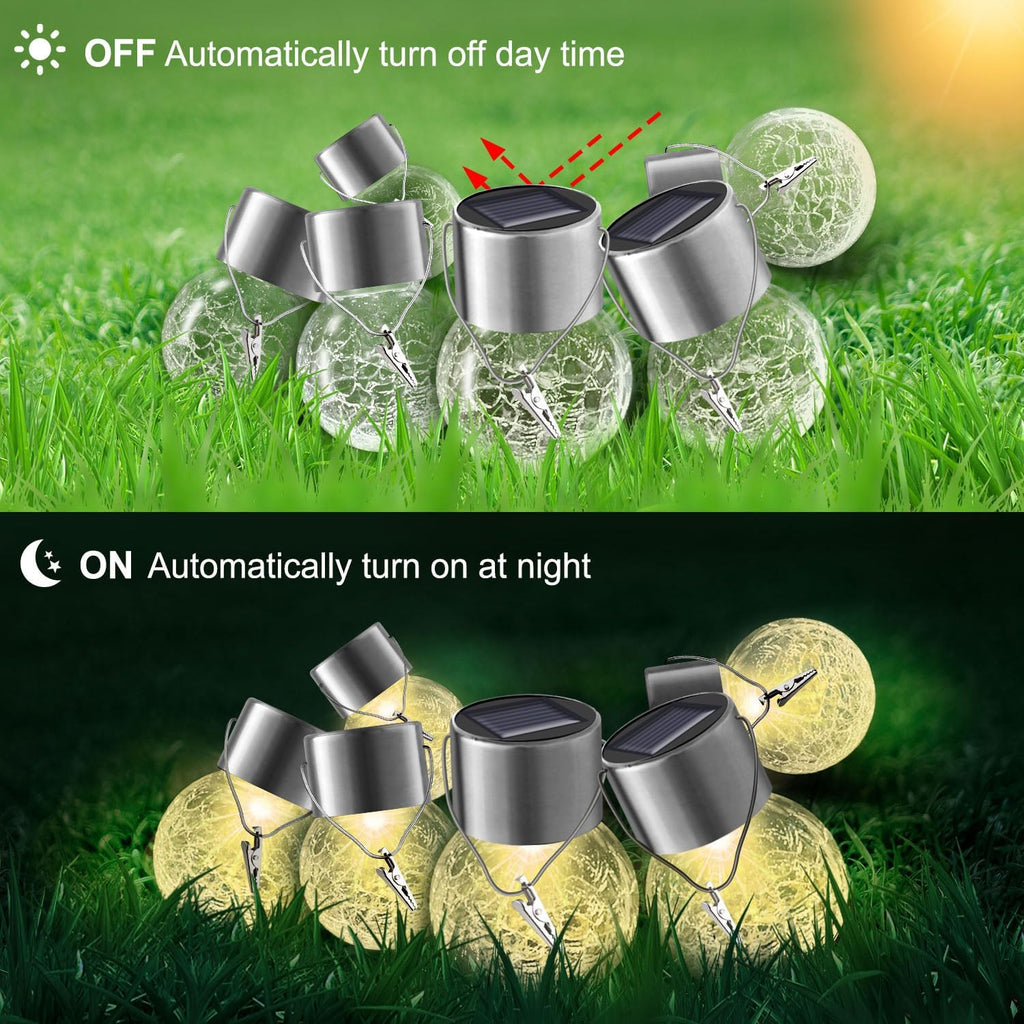 solar lights outdoor decorative 32 pack, hanging solar, package contents