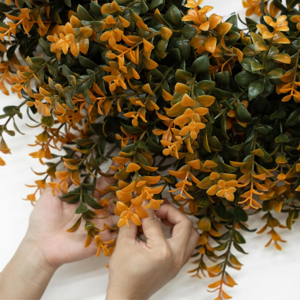 26 Inch Fall Wreaths for Front Door Outdoor Boxwoods Wreath