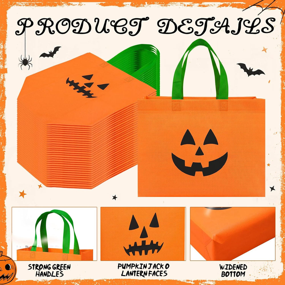 36 Pcs Large Halloween Treat Tote Bags Non Woven Gift Bags 13" x 10&quot...