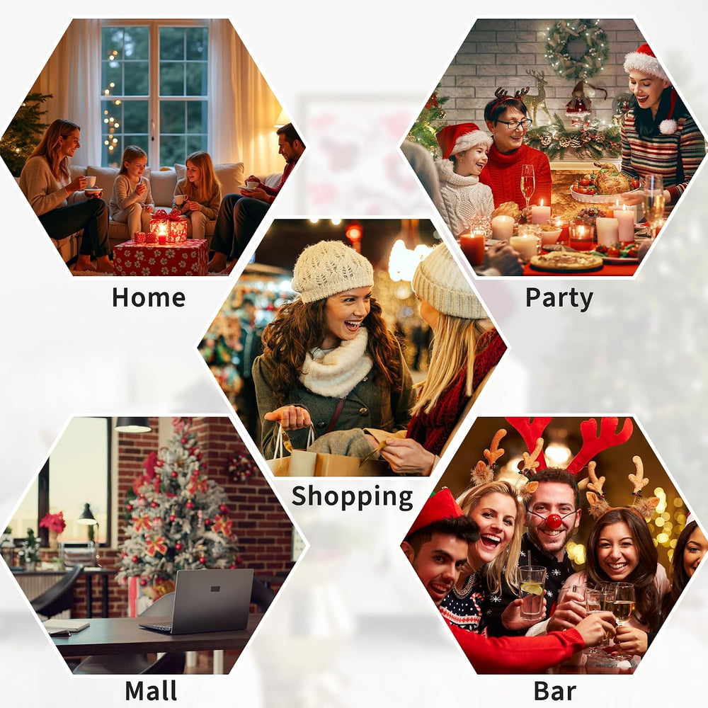 7.5FT Pre-Lit Christmas Tree, Artificial Pencil Holiday Decoration with LED L...