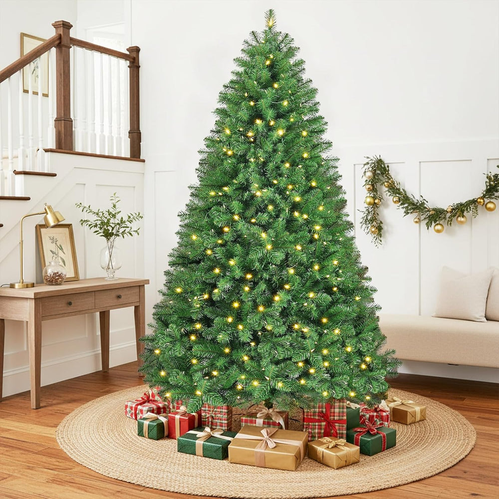 7ft Pre-Lit Christmas Tree with 360 Warm White LED Lights