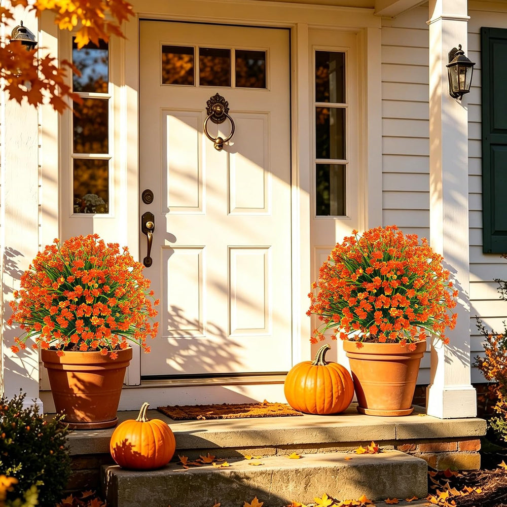 Fall 2 Pack 24 Inches Artificial Flowers with Ground Spikes