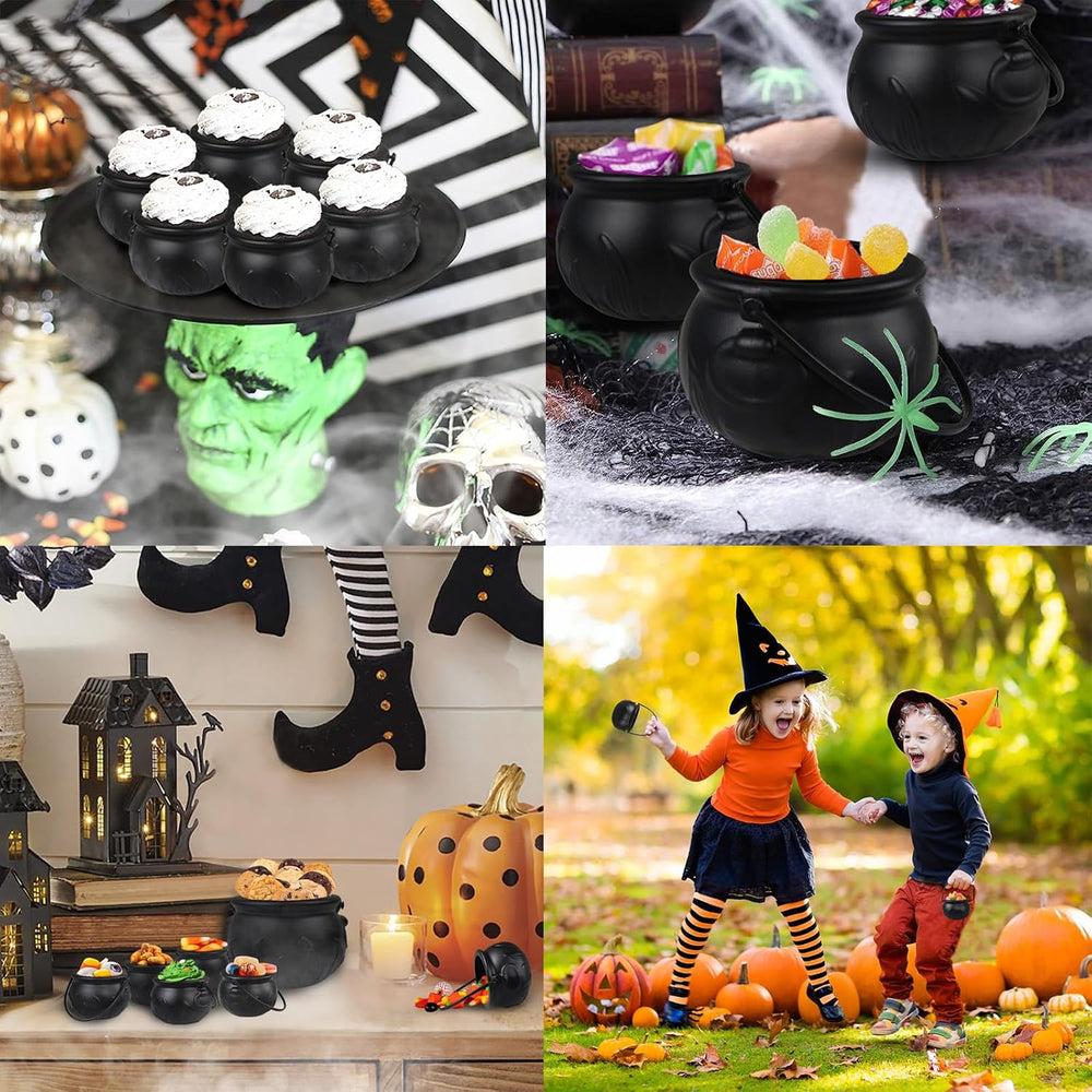 12 Pcs Cauldron Halloween Party Decorations Witches Cauldron Bowls