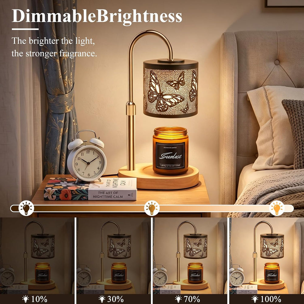 Butterfly Candle Warmer Lamp with Dimmer Adjustable Height,Home Decor Gifts f...