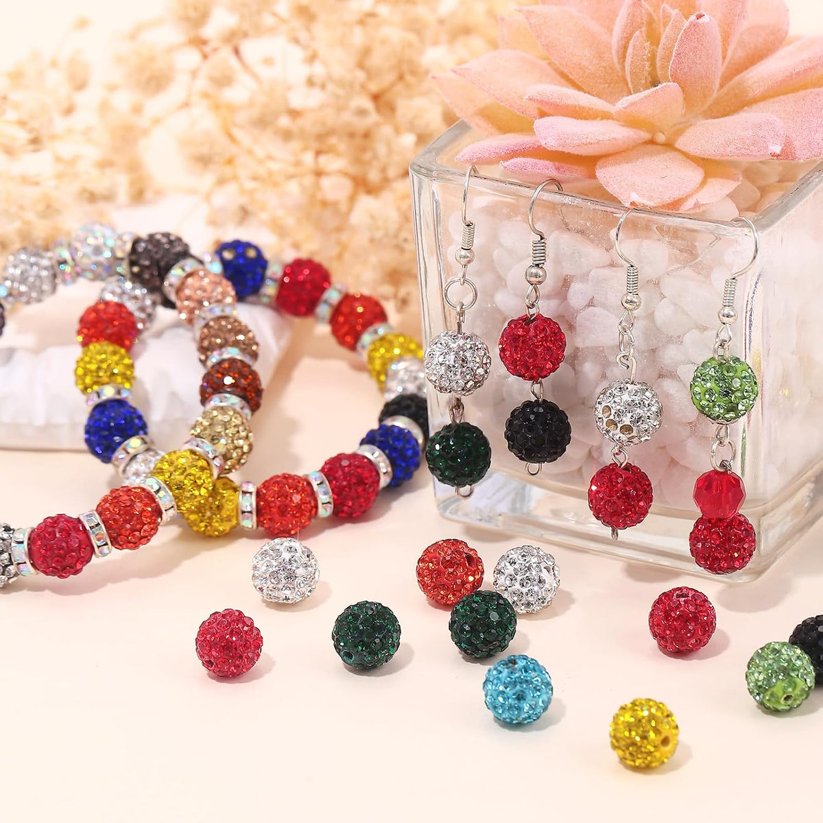 novani 240pcs 10mm 24 colors rhinestone beads for, view 9