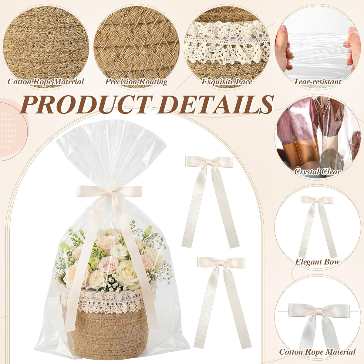 thenshop 12 pcs small woven basket empty with, close-up detail