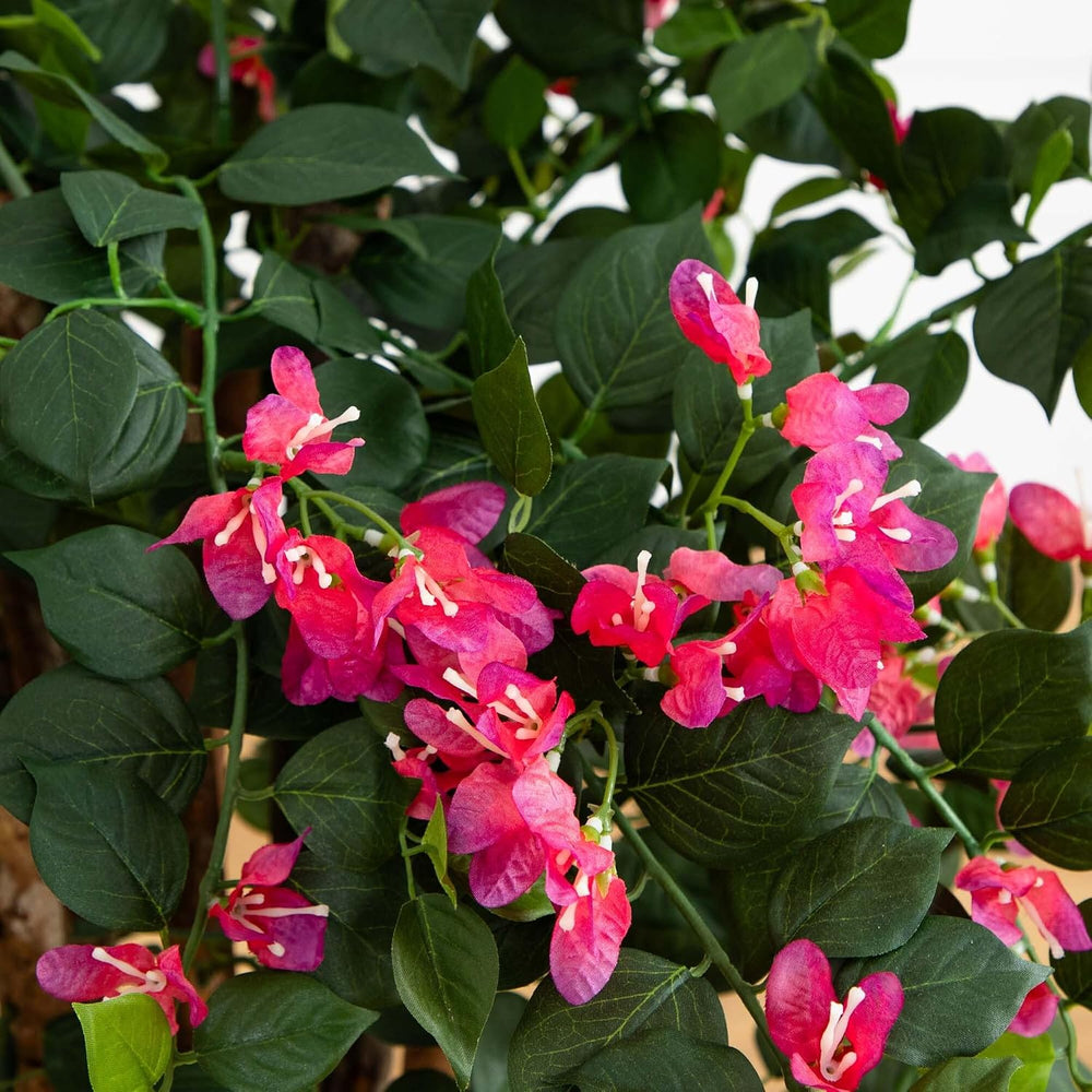 Nearly Natural 42 in Artificial Bougainvillea Tree with Pink Blooms
