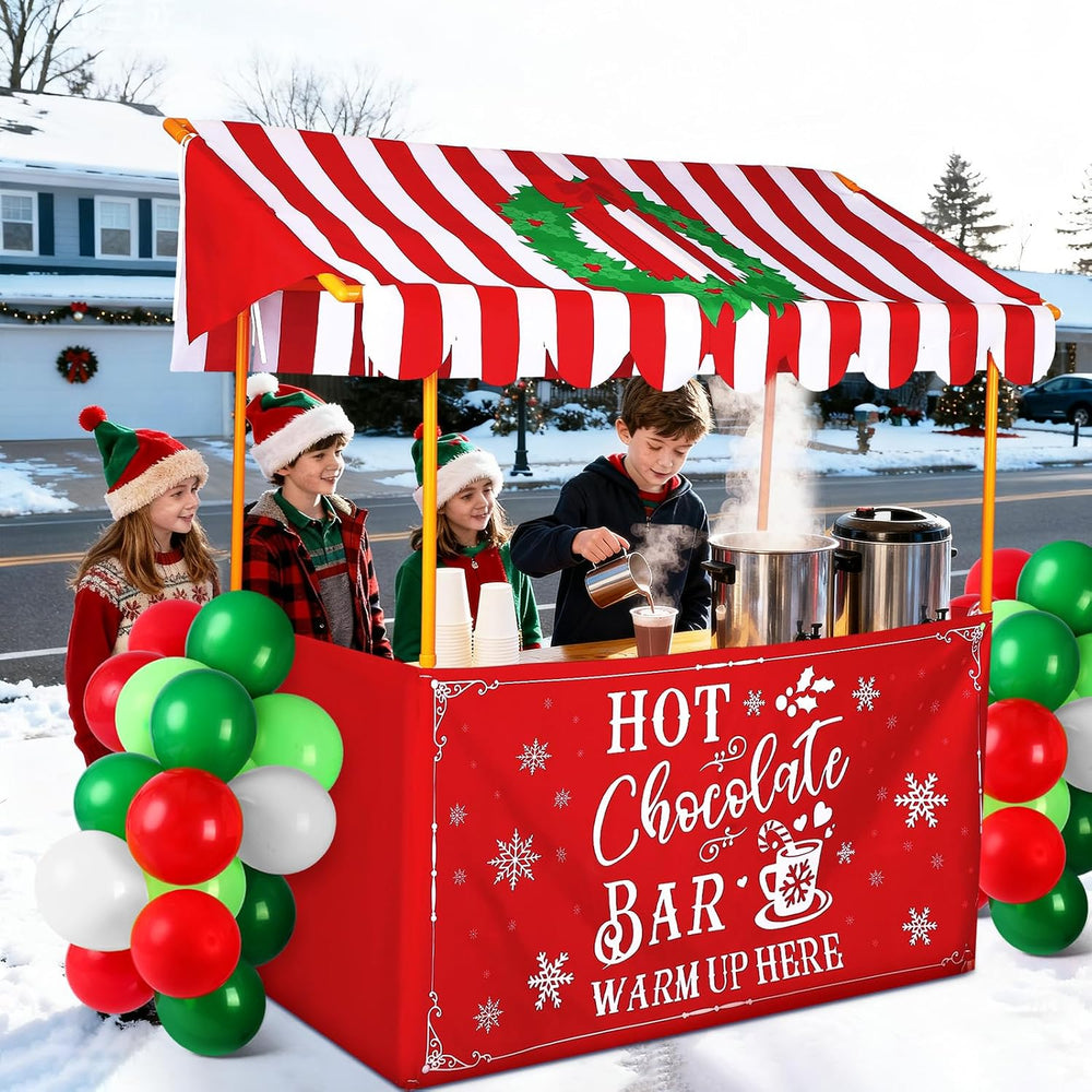 SmoothNovelty Christmas Hot Chocolate Bar Stand Decor Supplies Kit Warm up He...