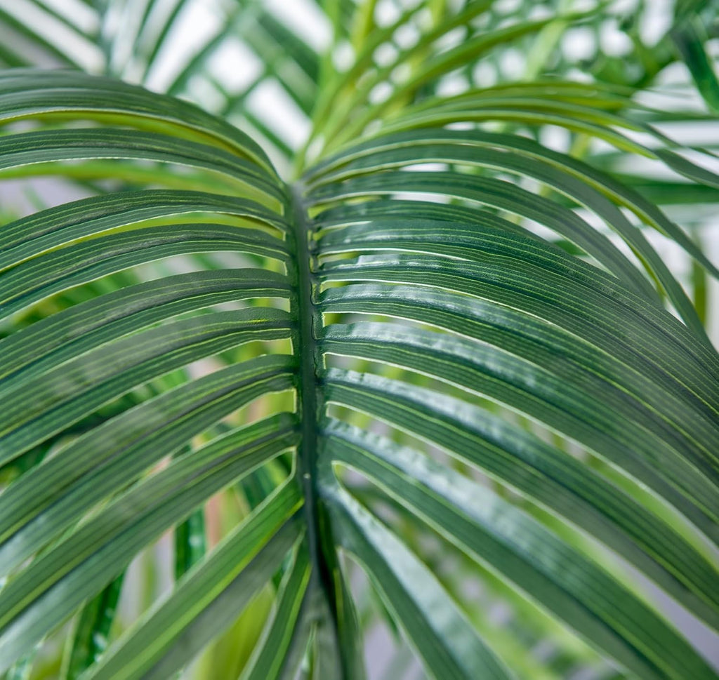 haihong 6ft artificial palm tree,faux areca palm plant shown in use
